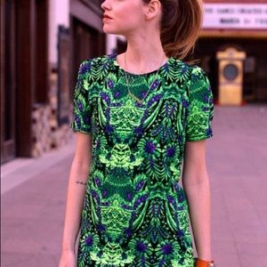 Bright Green Mini Dress